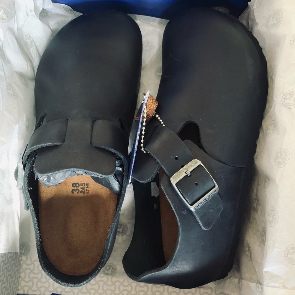 BIRKENSTOCK Oiled Leather Black London